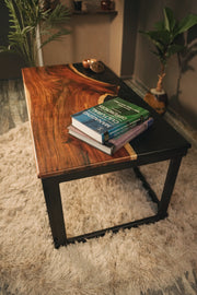 Live Edge Epoxy Coffee Table - A Fusion of Nature and Artistry