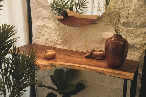 Live Edge Console Table