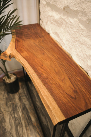 Live Edge Console Table