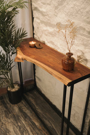 Live Edge Console Table